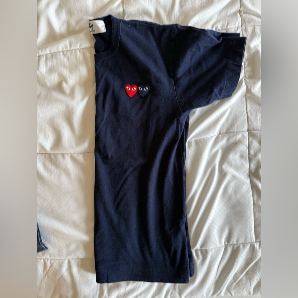 Comme des Garcons PLAY navy blue men’s tshirt like new